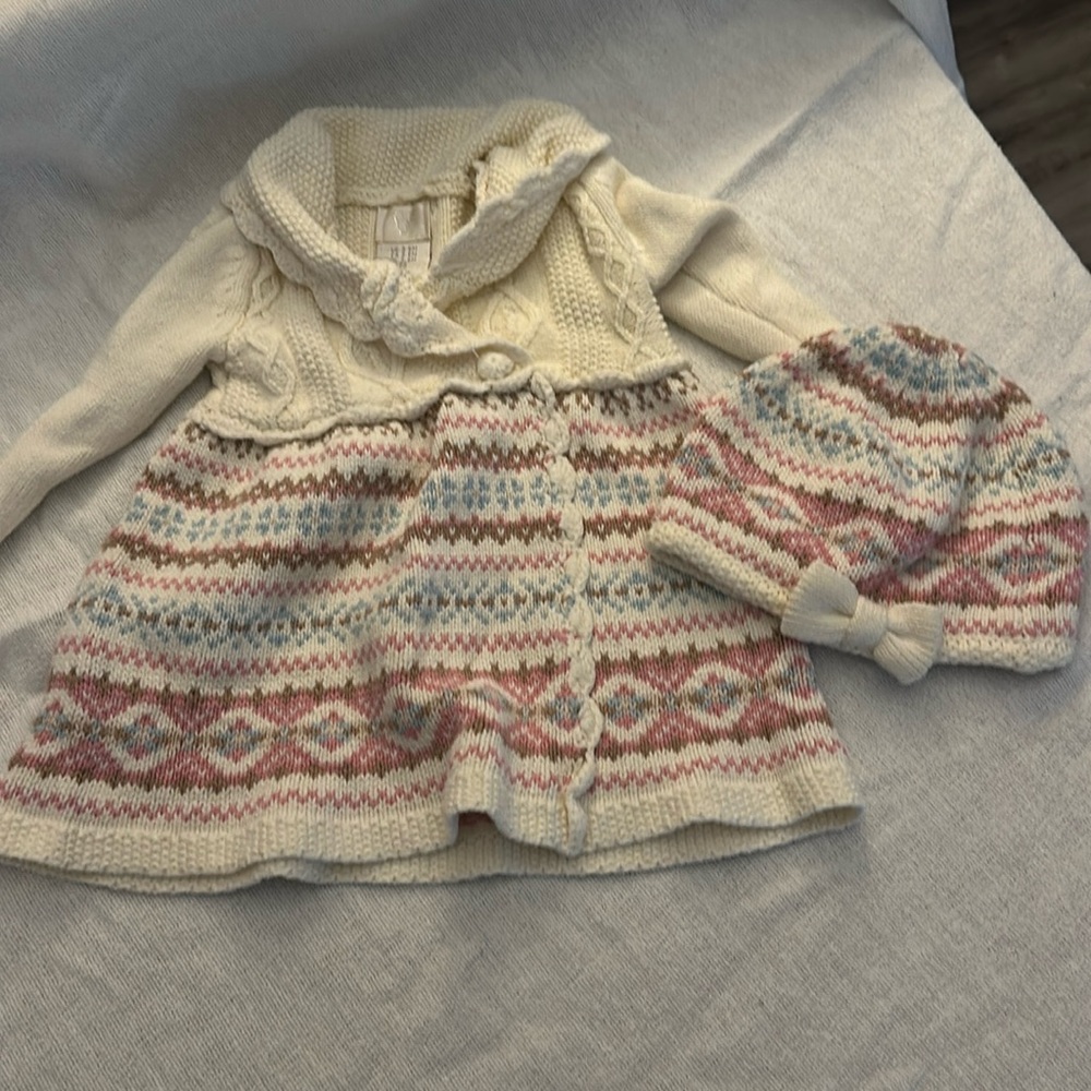 Knitted Dress matching hat